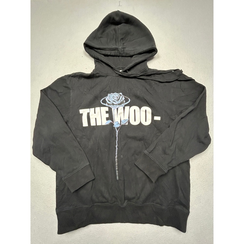 Vlone Pop Smoke The Woo Hoodie Cotton Poly Black Large Mens